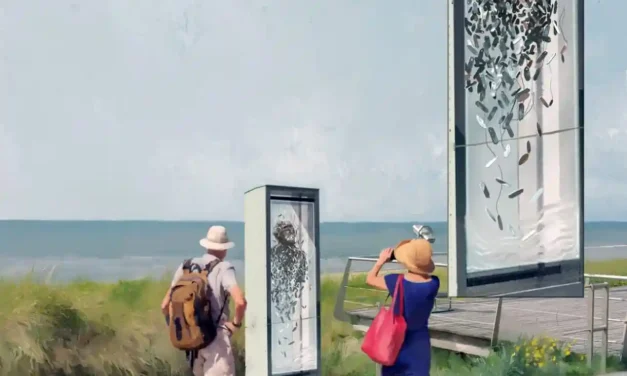Onthulling LOST Monument op Egmond aan Zee op 19 oktober